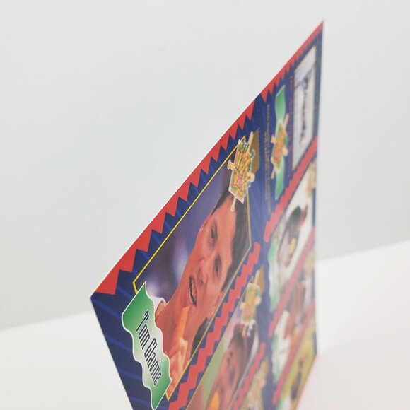 Atlanta Braves Vintage 1993 Nutrition Edition Baseball Cards Sheet Uncut 90s MLB - Picture 10 of 12